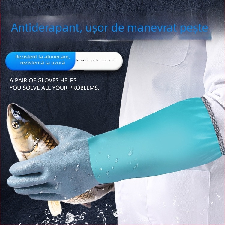 Great mănuși de pescuit impermeabile – antiderapante, protecție la tăiere, groase și prelungite, OEM disponibil