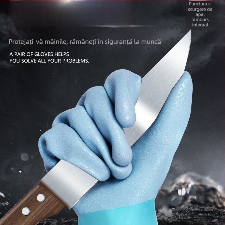 Great mănuși de pescuit impermeabile – antiderapante, protecție la tăiere, groase și prelungite, OEM disponibil