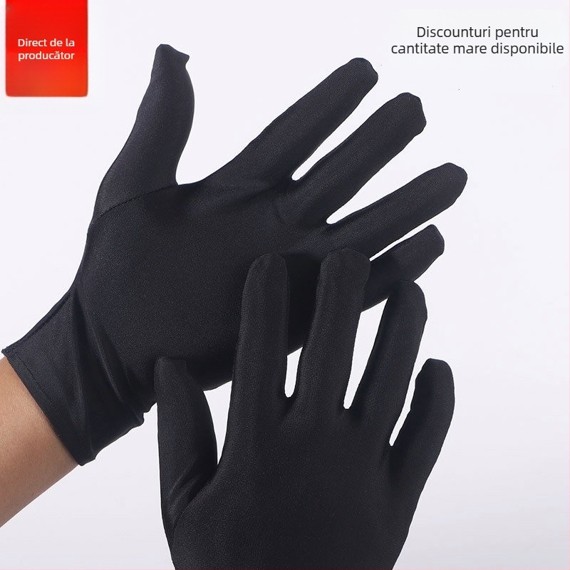 Mănuși din fibre fine pentru bijuterii | Mănuși de protecție de lux pentru bijuterii și ceasuri, 16 g, Ruifeng; potrivite pentru reprezentații de dans, mărgele, ghid de cumpărături pentru bijuterii, conducere, roluri pe scenă