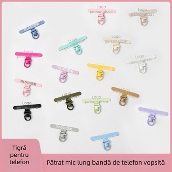 Pandantiv pentru telefonul mobil, unisex, formă geometrică, oțel inoxidabil, finisaj cu vopsea de cuptor, decorativ