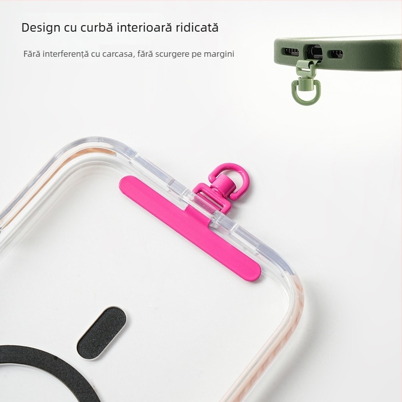 Pandantiv pentru telefonul mobil, unisex, formă geometrică, oțel inoxidabil, finisaj cu vopsea de cuptor, decorativ