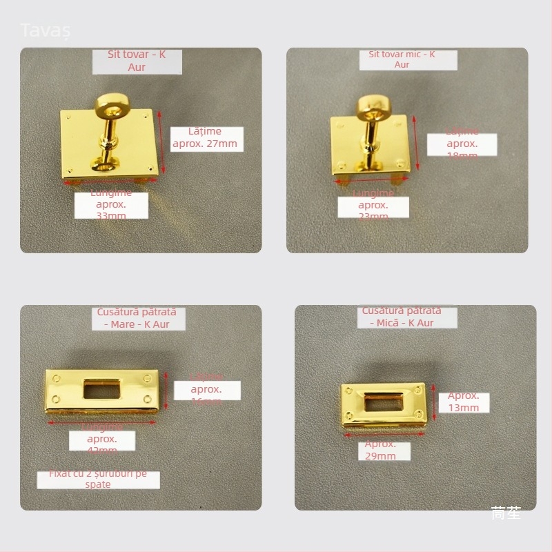 Lacăt de geantă lucrat manual și hardver pentru cataramă