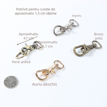 Carabină metalică cu inel D pentru genți – accesorii hardware DIY, cod produs Hywxkkkswwtewk
