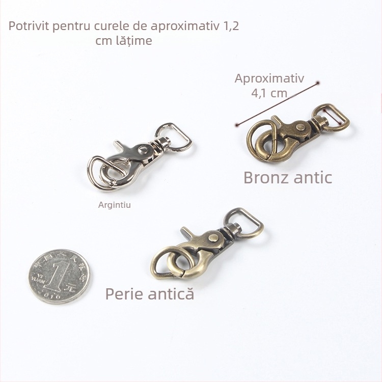 Carabină metalică cu inel D pentru genți – accesorii hardware DIY, cod produs Hywxkkkswwtewk
