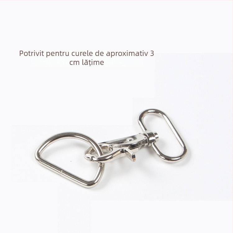 Carabină metalică cu inel D pentru genți – accesorii hardware DIY, cod produs Hywxkkkswwtewk