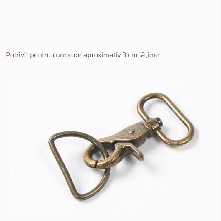 Carabină metalică cu inel D pentru genți – accesorii hardware DIY, cod produs Hywxkkkswwtewk
