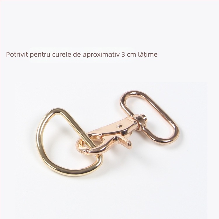 Carabină metalică cu inel D pentru genți – accesorii hardware DIY, cod produs Hywxkkkswwtewk