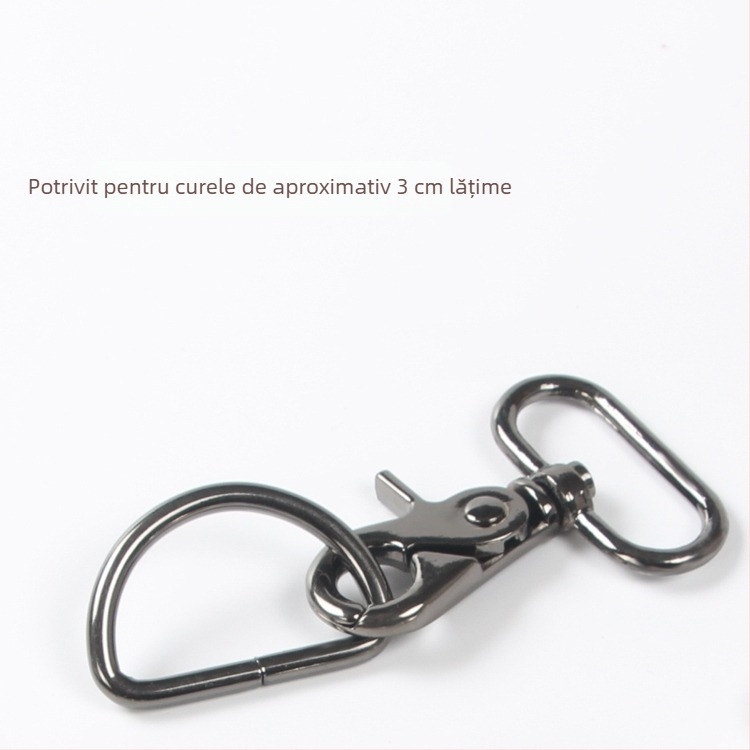 Carabină metalică cu inel D pentru genți – accesorii hardware DIY, cod produs Hywxkkkswwtewk
