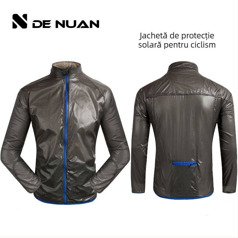 Jachetă de vânt pentru exterior, ultra-subțire, uscare rapidă, respirabilă, poliester