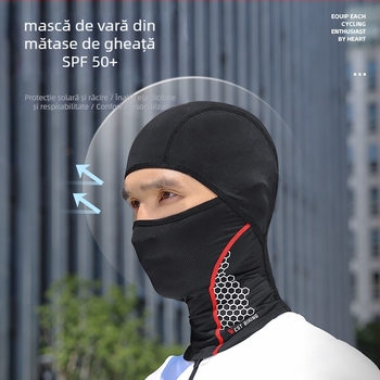 Mască pentru ciclism cu țesătură Ice Silk și plasă butterfly – West Biking / West Rider's – etichetă privată licențiată