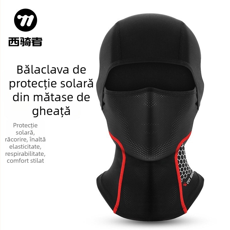 Mască pentru ciclism cu țesătură Ice Silk și plasă butterfly – West Biking / West Rider's – etichetă privată licențiată