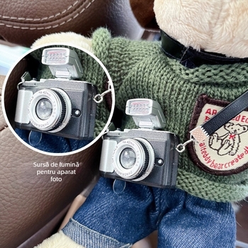 Holder pentru șervețele auto – pluș câine agățat, din flanel, decor interior