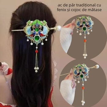 Accesorii pentru cap: agrafă de păr Phoenix, stil național, din aliaj, electroplacare