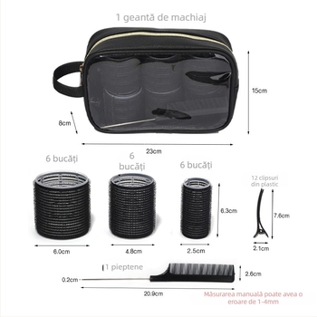 Rola de păr cilindrică – plastic/ rășină, Ezhilian, utilizare generală