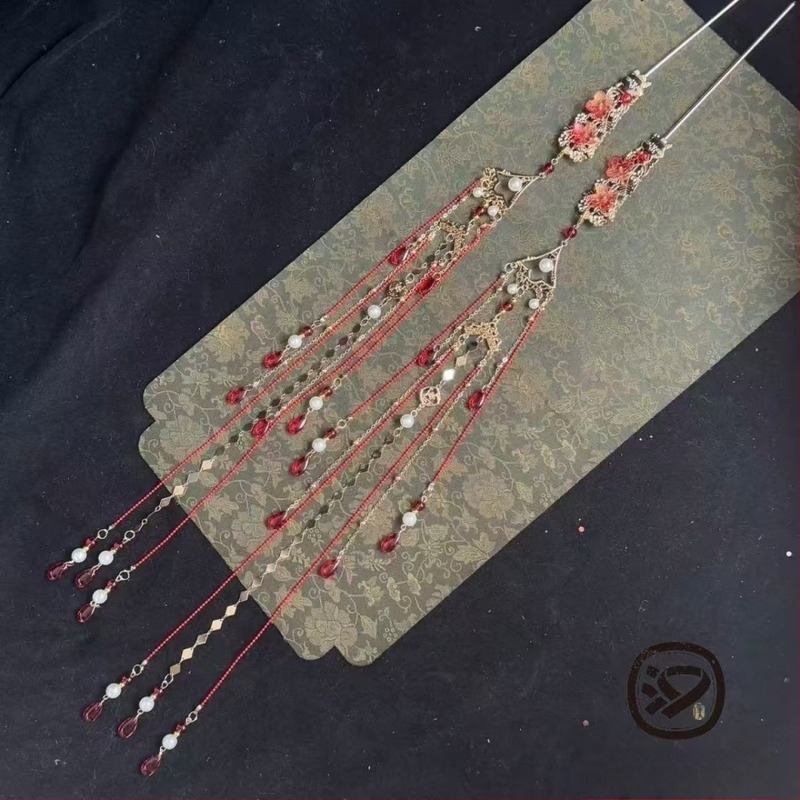 Accesoriu pentru cap din metal, formă de floare, stil antic, origine Nanjing, lansare primăvara 2025