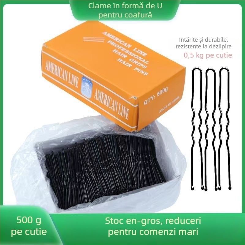 Clips de păr din metal în formă de U, clipsă unică, finisaj cu vopsea coptă, unisex, lansare iarna 2022