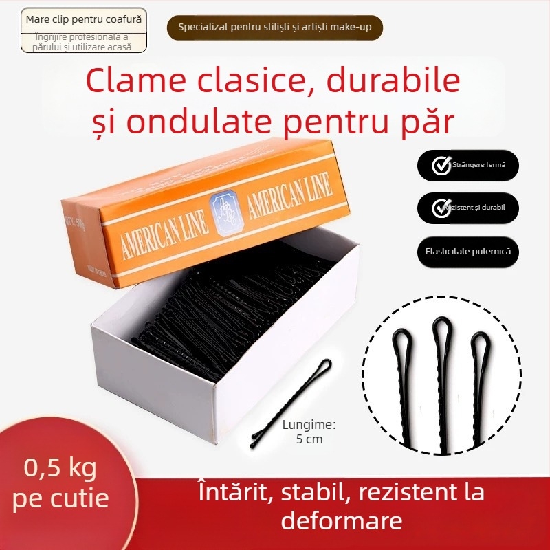 Clips de păr din metal în formă de U, clipsă unică, finisaj cu vopsea coptă, unisex, lansare iarna 2022