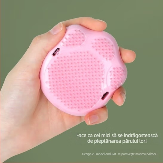 Pieptene pentru păr în formă de labă de pisică, neted, fără încurcări, ABS+TPEE, Qihong