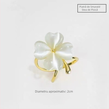 Broșă cu floare pentru eșarfă și palton — aliaj, încrustație cu aur, placare electrolitică, stil japonez-coreean