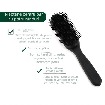 Tulush meishe pieptene pentru păr din rășină pentru uz zilnic