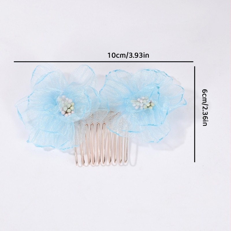 Floare din țesătură pentru accesorii de cap — tricotat manual, stil natural, pentru femei