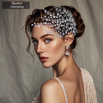 Birthday star CP827 Accesoriu pentru păr cu cristale – lucrat manual, pentru cap