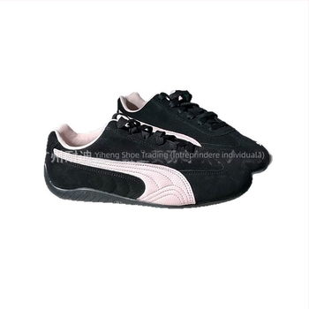 Pantofi sport unisex cu exterior velur, talpă din cauciuc, respirabili, ușori, închidere cu șireturi în față