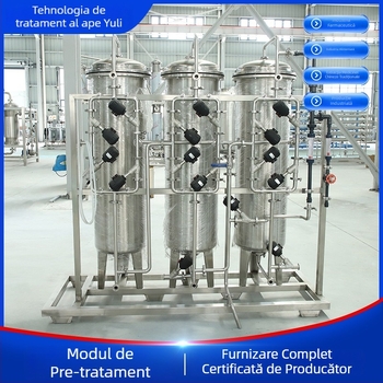 Sistem de tratare a apei ultrapure, complet automat, cu osmoză inversă, construcție din oțel inoxidabil, modul de pretratare, destinat industriilor farmaceutice și alimentare