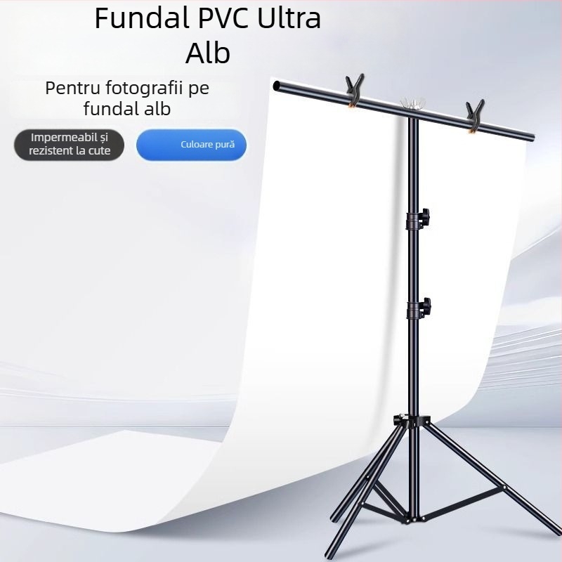 Panou de fundal alb din PVC pentru fotografie, recuzită pentru fotografie still life, fundal alb