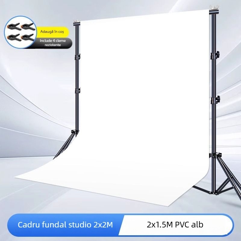 Panou de fundal alb din PVC pentru fotografie, recuzită pentru fotografie still life, fundal alb