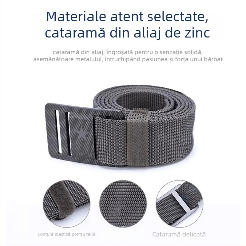 Curea tactic%C4%83 pentru b%C4%83rba%C8%9Bi, din țes%C4%83tur%C4%83 de nylon cu cataram%C4%83 din aliaj, închidere netedă, stil personal/neutral/Ins/Boyfriend, gravur%C4%83 laser