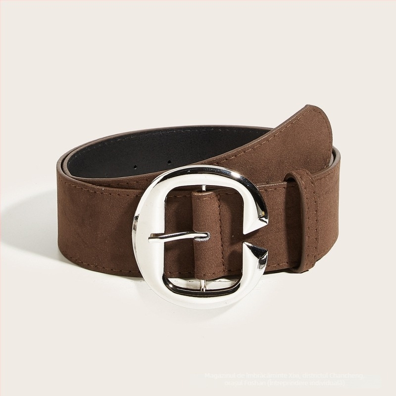 Curea pentru femei în stil Maillard pentru subțierea taliei, curea țesută cu cataramă din aliaj și închidere cu știft, lățime 2–4 cm