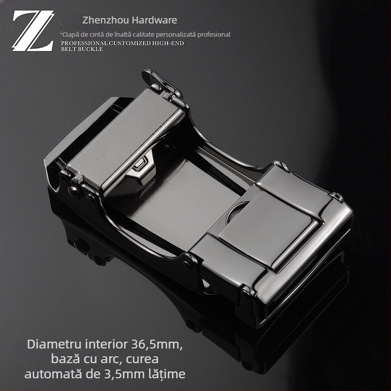 Cataramă automată pentru curea bărbați, din aliaj, formă D, personalizabilă, pentru afaceri.
