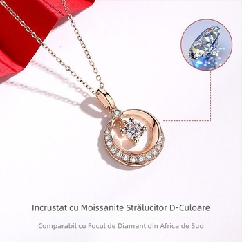 Spirit Phoenix colier din argint 925, pandant geometric pe lanț cu cruce, reglabil 21–50 cm, 2,3 g, modă office