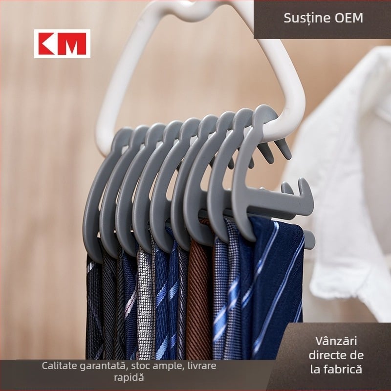 KM-1361 Organizator garderobă pentru curele și eșarfe, material PP, ambalaj 1 bucată