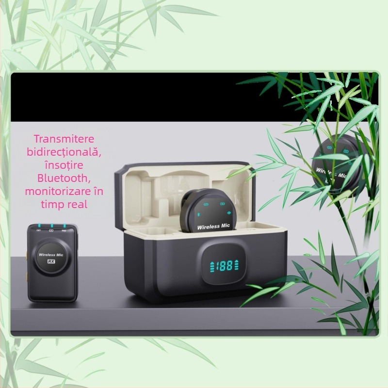 Versiune Cameră J8 — Microfon Lavalier cablat pentru transmisiuni live, interfață audio cu monitorizare în timp real (Monitorizare în timp real, Sunet bidirecțional, 20 Hz–20 kHz, SNR ≥70 dB, Baterie încorporată 800–1000 mAh)