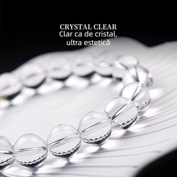 Brățară cu cristal, fără pietre laterale, în cutie cadou, stil lux ușor