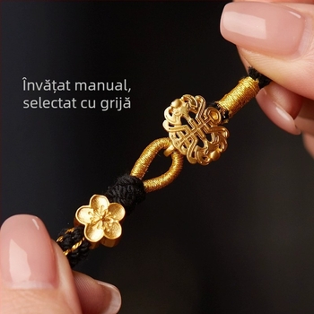 Pandantiv din sfoară cu jad, amulet Buddha, stil etnic, țesătură manuală din bumbac, aliaj de argint 800