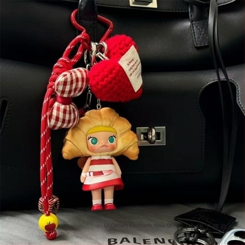 Accesorii DIY pentru bijuterii – Pandantiv Bodhi cu cap de pâine, Fata desenată cu inimă, Stil coreean