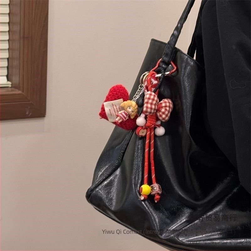 Accesorii DIY pentru bijuterii – Pandantiv Bodhi cu cap de pâine, Fata desenată cu inimă, Stil coreean