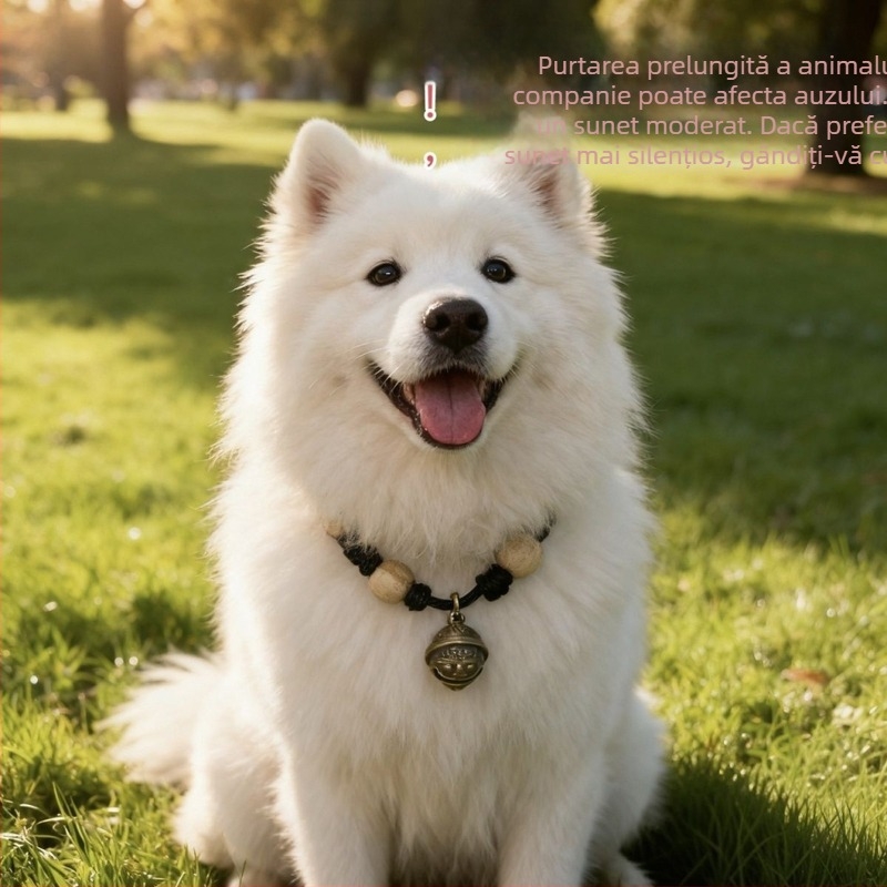 Colier pentru animale de companie: țesut, cu zirconiu din cupru, lanț tip porumb, pandant din poliester, stil pastoral