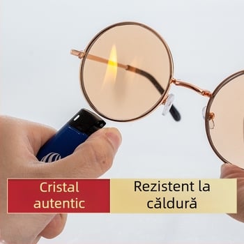 Ochelari de citit, rame metalice rotunde, ramă completă, lentile din sticlă, lansare vară 2023