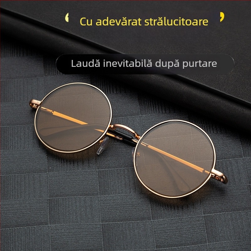 Ochelari de citit, rame metalice rotunde, ramă completă, lentile din sticlă, lansare vară 2023