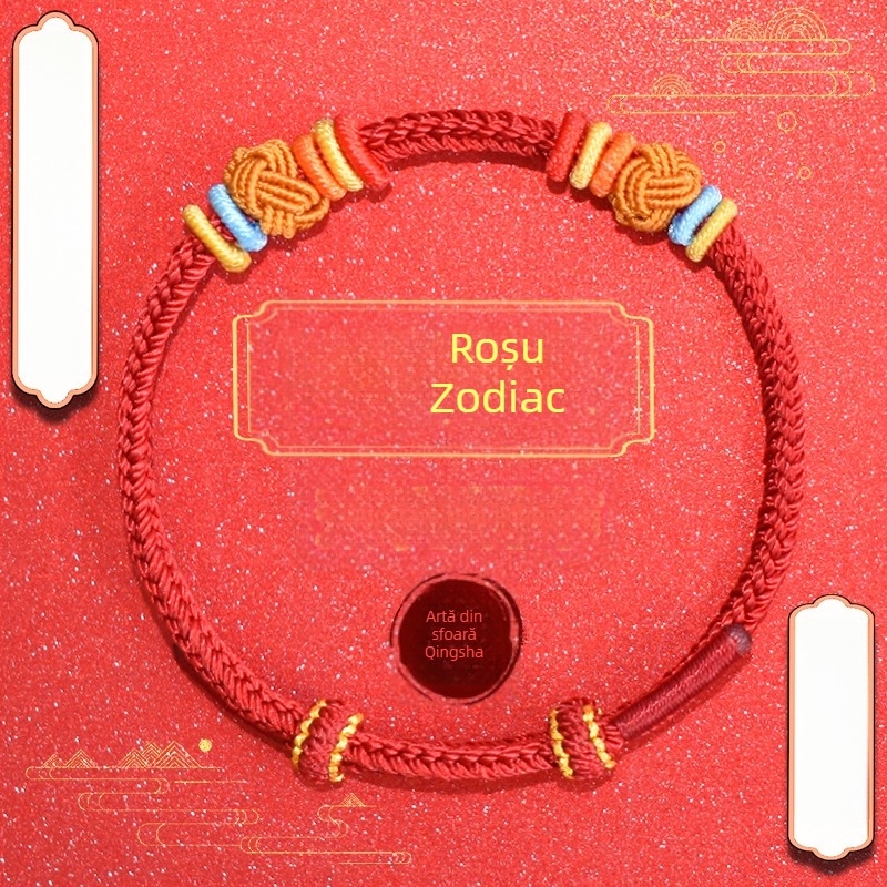 Brățară DIY împletită din sfoară, stil etnic unisex, lucrată manual, primăvara 2025