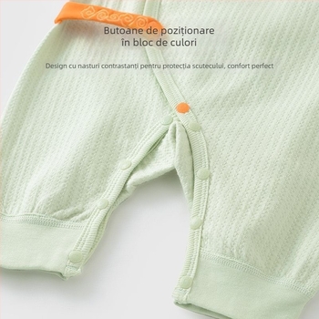 Youqi salopetă bebe pentru nou-născuți, 100% bumbac, mâneci lungi, primăvară-toamnă, pentru 0–12 luni, stil fluture