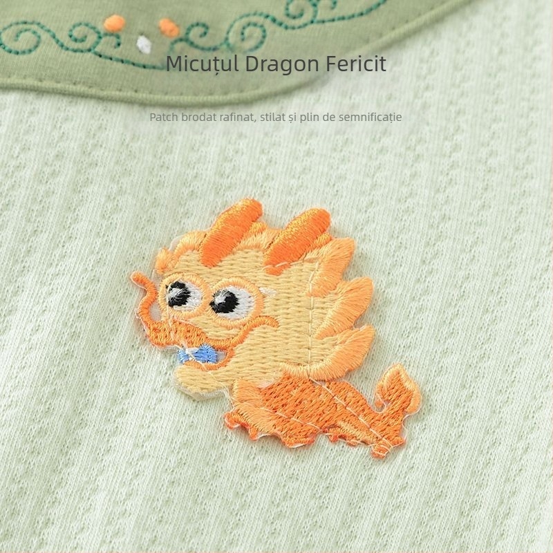 Youqi salopetă bebe pentru nou-născuți, 100% bumbac, mâneci lungi, primăvară-toamnă, pentru 0–12 luni, stil fluture