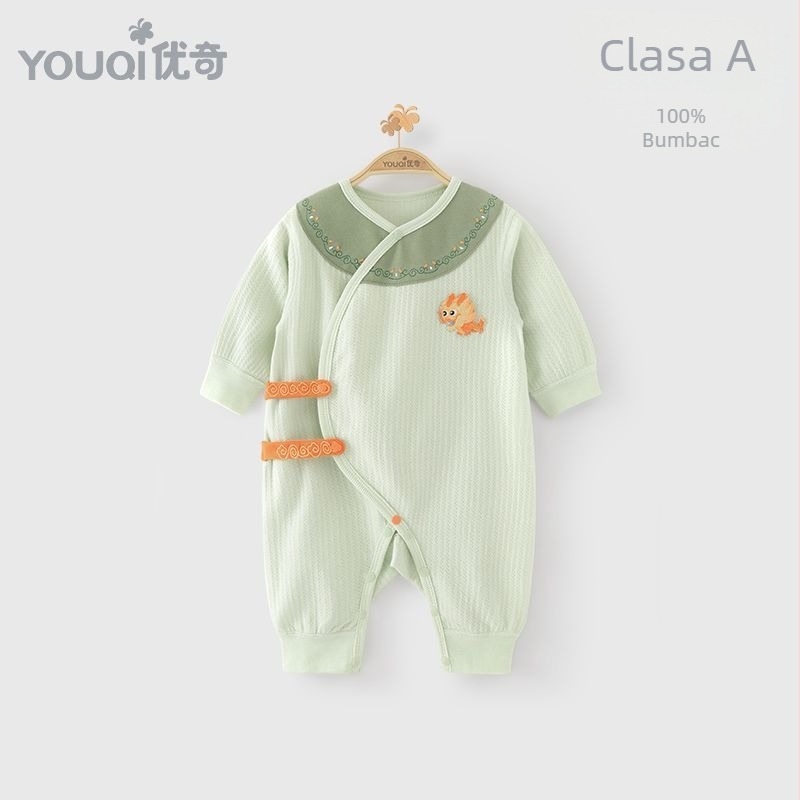 Youqi salopetă bebe pentru nou-născuți, 100% bumbac, mâneci lungi, primăvară-toamnă, pentru 0–12 luni, stil fluture