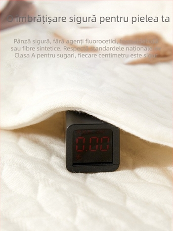 Salopetă bebeluși din bumbac, fără oase, mâneci lungi, închidere frontală, pentru toate sezoanele