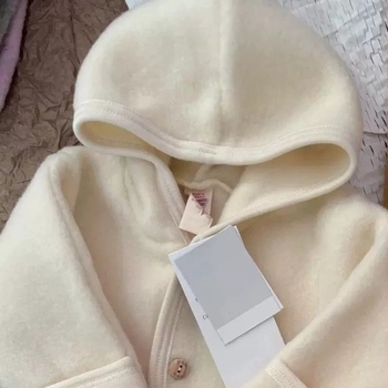 Salopetă pentru bebeluși cu mâneci lungi și glugă, corduroy, bumbac 91–95%, unisex