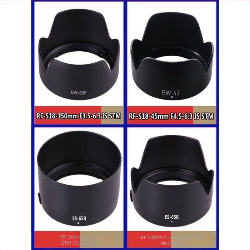 Parasolar pentru obiectiv pentru seria Canon EOS R, obiectiv RF-S 18-150mm, montaj bayonet, procesare OEM